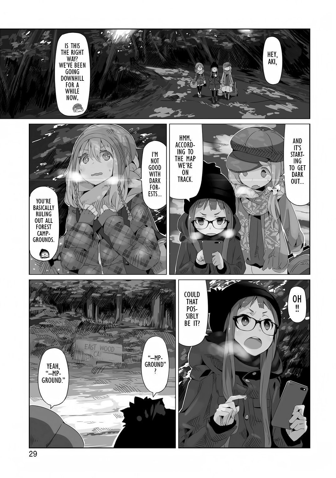 Yurucamp △ Vol.2 Chapter 8: The Scenery They Share, Camping Apart - Picture 1