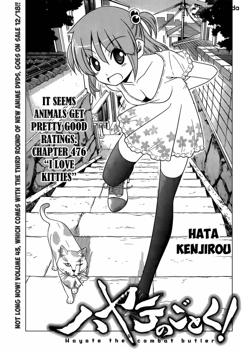 Hayate No Gotoku! Chapter 476 : I Love Kitties - Picture 2