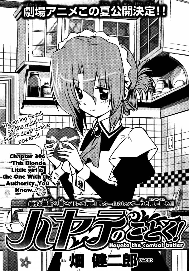 Hayate No Gotoku! Chapter 306 : This Blond Little Girl Is The One With Authority, You Know - Picture 2