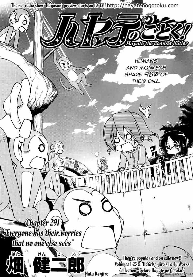 Hayate No Gotoku! Chapter 291 : Everyone Has Their Worries That No One Else Sees - Picture 1