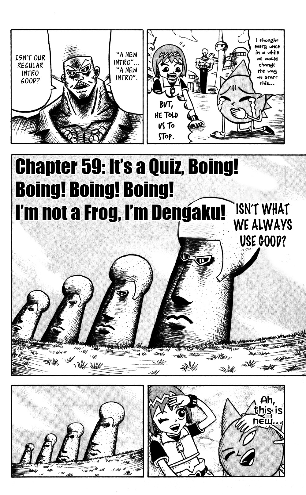 Bobobo-Bo Bo-Bobo Chapter 59 : It S A Quiz, Boing! Boing! Boing! Boing! I M Not A Frog, I M Dengaku! - Picture 2