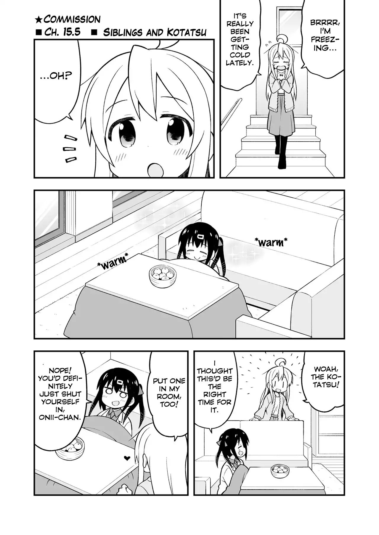 Onii-Chan Is Done For Chapter 15.5: Siblings And Kotatsu - Picture 1