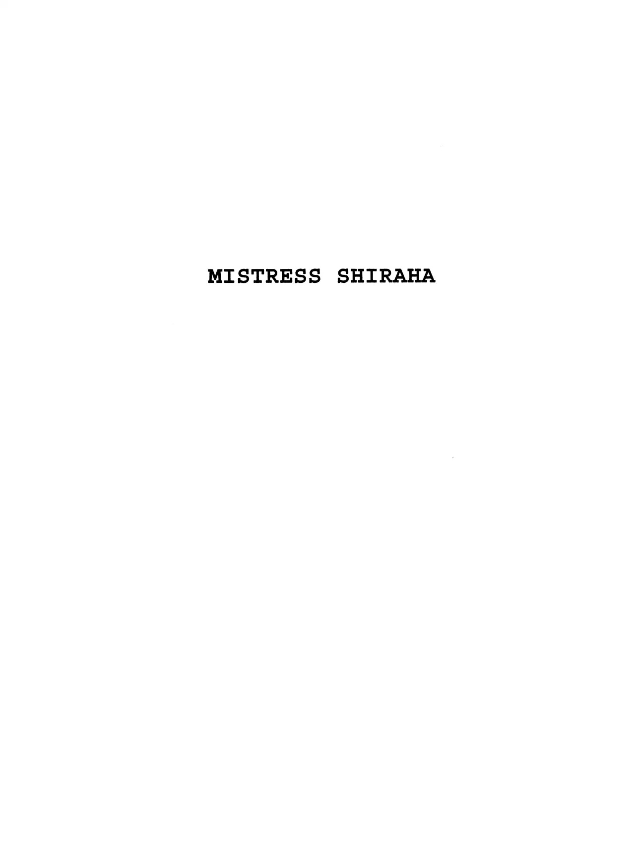 Black Jack Vol.9 Chapter 10: Mistress Shiraha - Picture 1