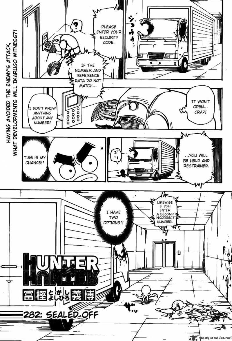 Hunter X Hunter Chapter 282 : Sealed Off - Picture 1