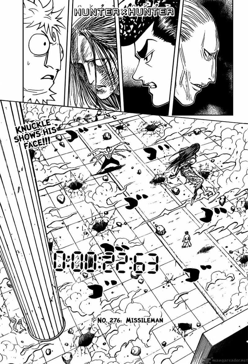 Hunter X Hunter Chapter 276 : Missileman - Picture 1