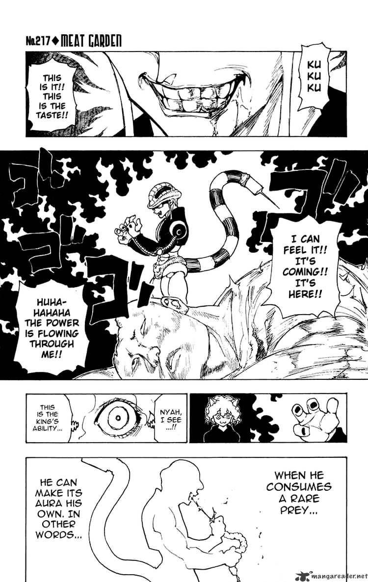 Hunter X Hunter Chapter 217 : Meat Garden - Picture 1