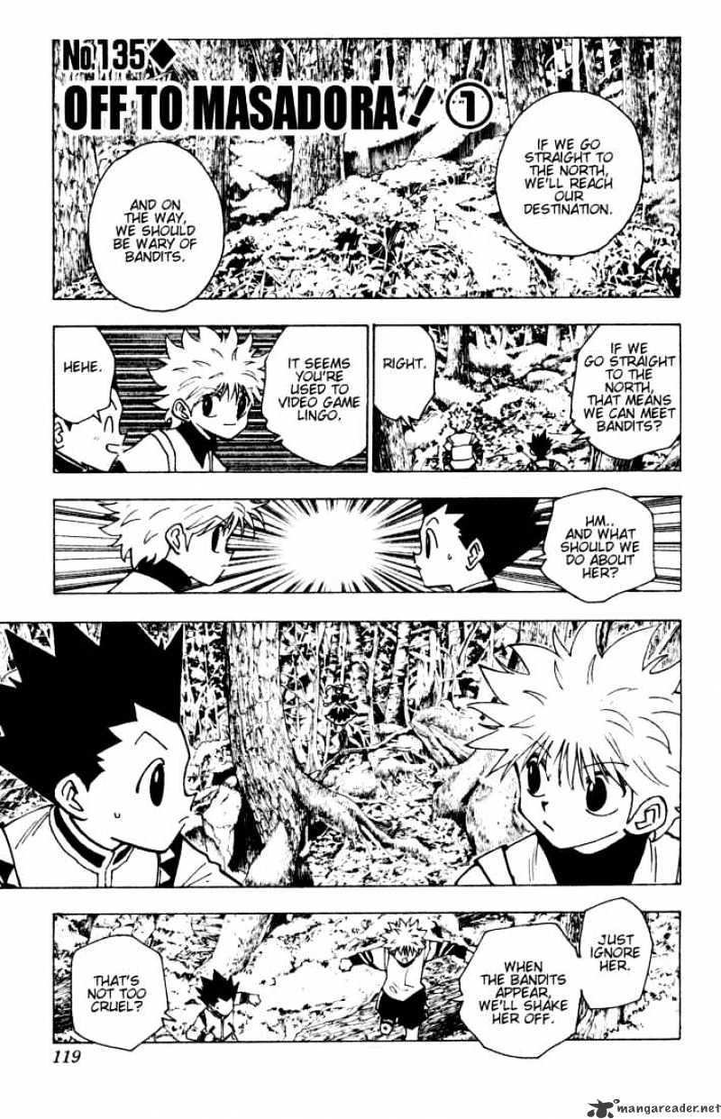 Hunter X Hunter Chapter 135 : Off To Masadora 1 - Picture 1