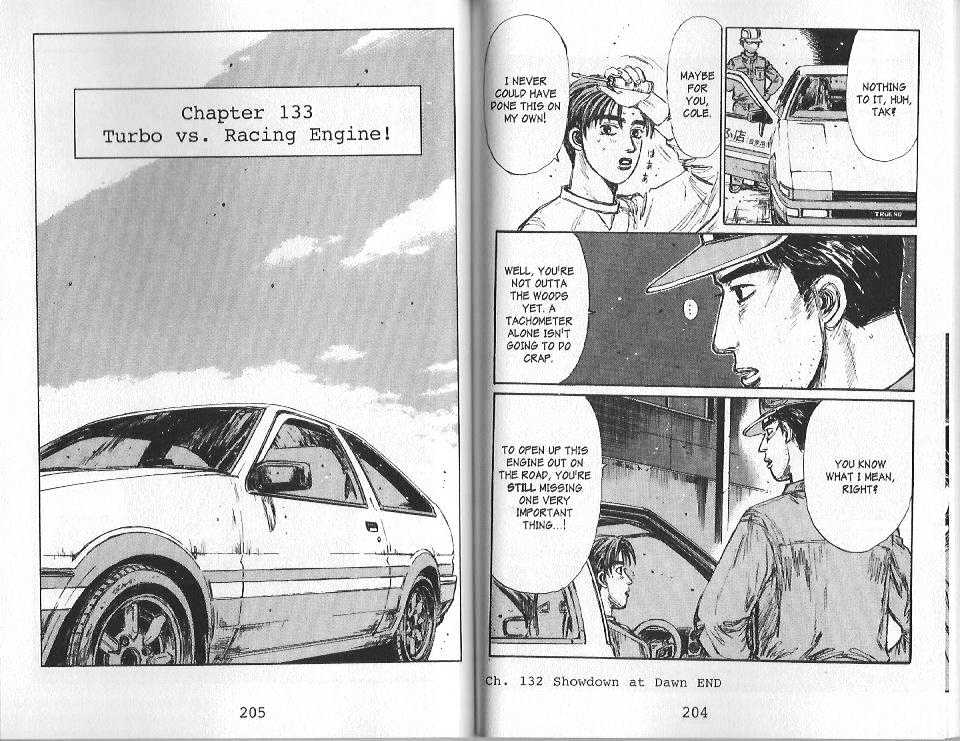 Initial D Vol.12 Chapter 133 : Turbo Vs. Racing Engine! - Picture 1