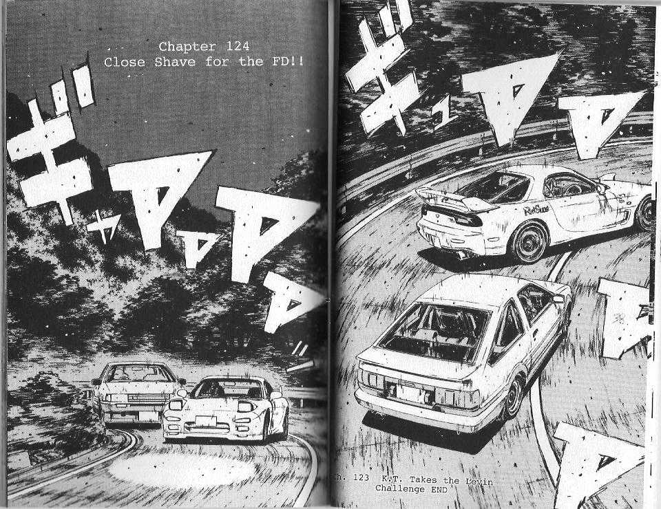 Initial D Vol.12 Chapter 124 : Close Shave For The Fd!! - Picture 1