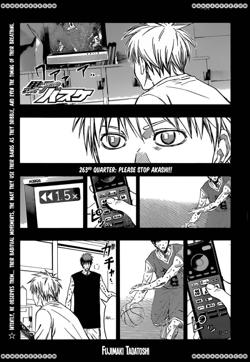 Kuroko No Basket Vol.23 Chapter 263 : Please Stop Akashi!! - Picture 1