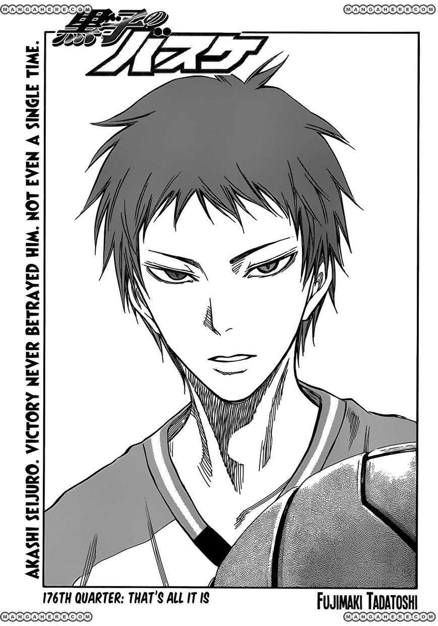 Kuroko No Basket Vol.16 Chapter 176 : That's All It Is - Picture 1