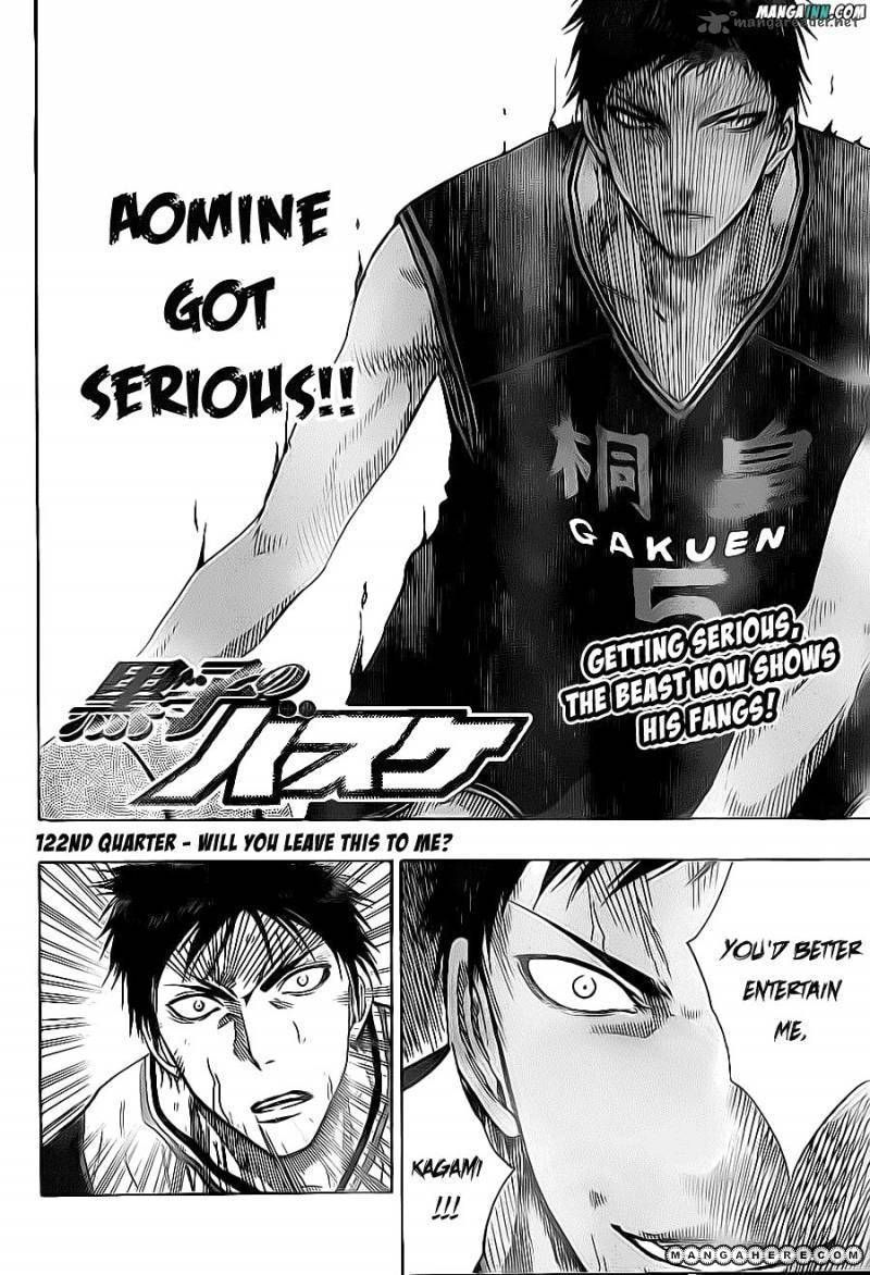Kuroko No Basket Vol.12 Chapter 122 : Can You Leave It To Me? - Picture 1