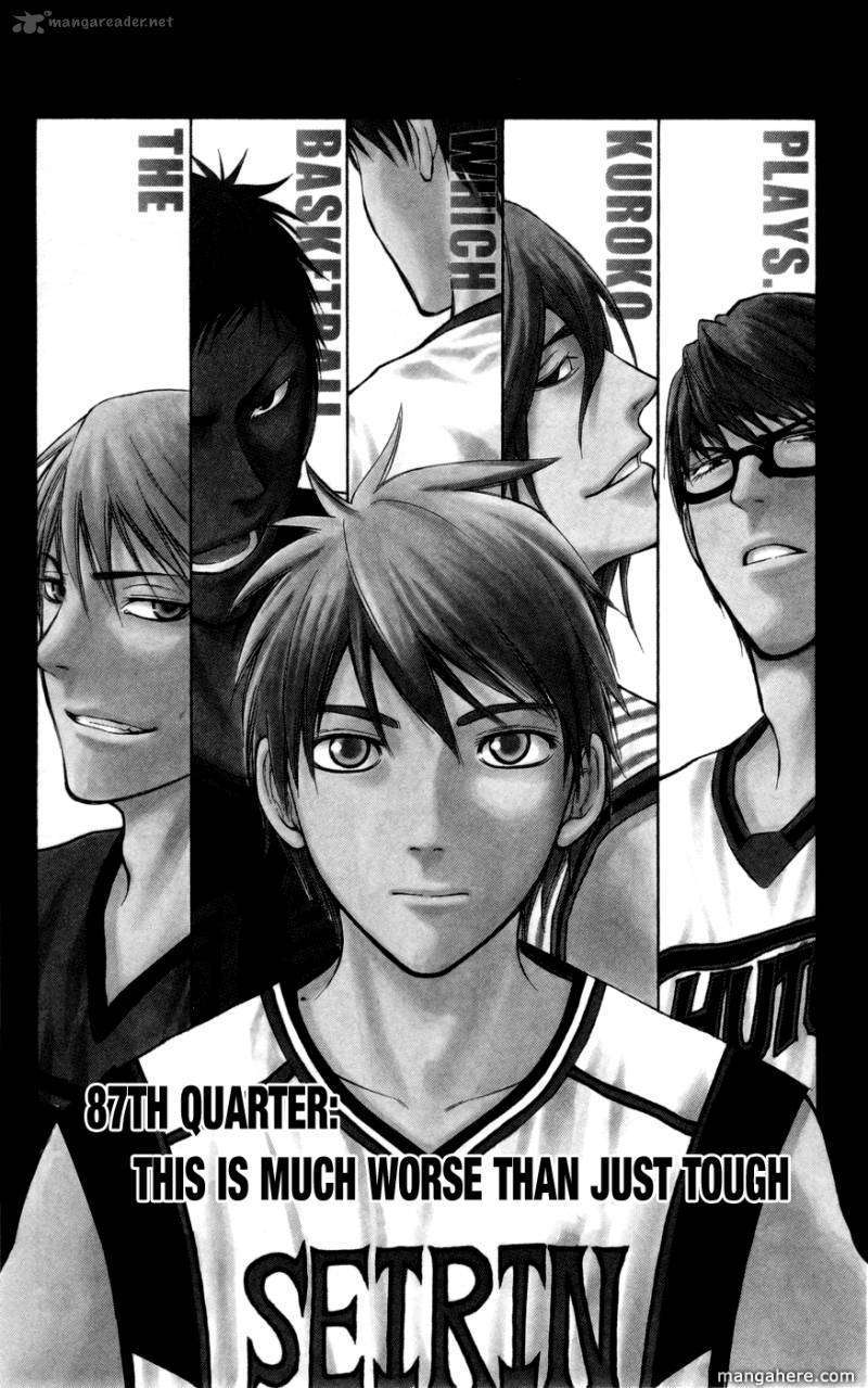 Kuroko No Basket Vol.10 Chapter 087 : This Is Much Worse Than Just Tough - Picture 1