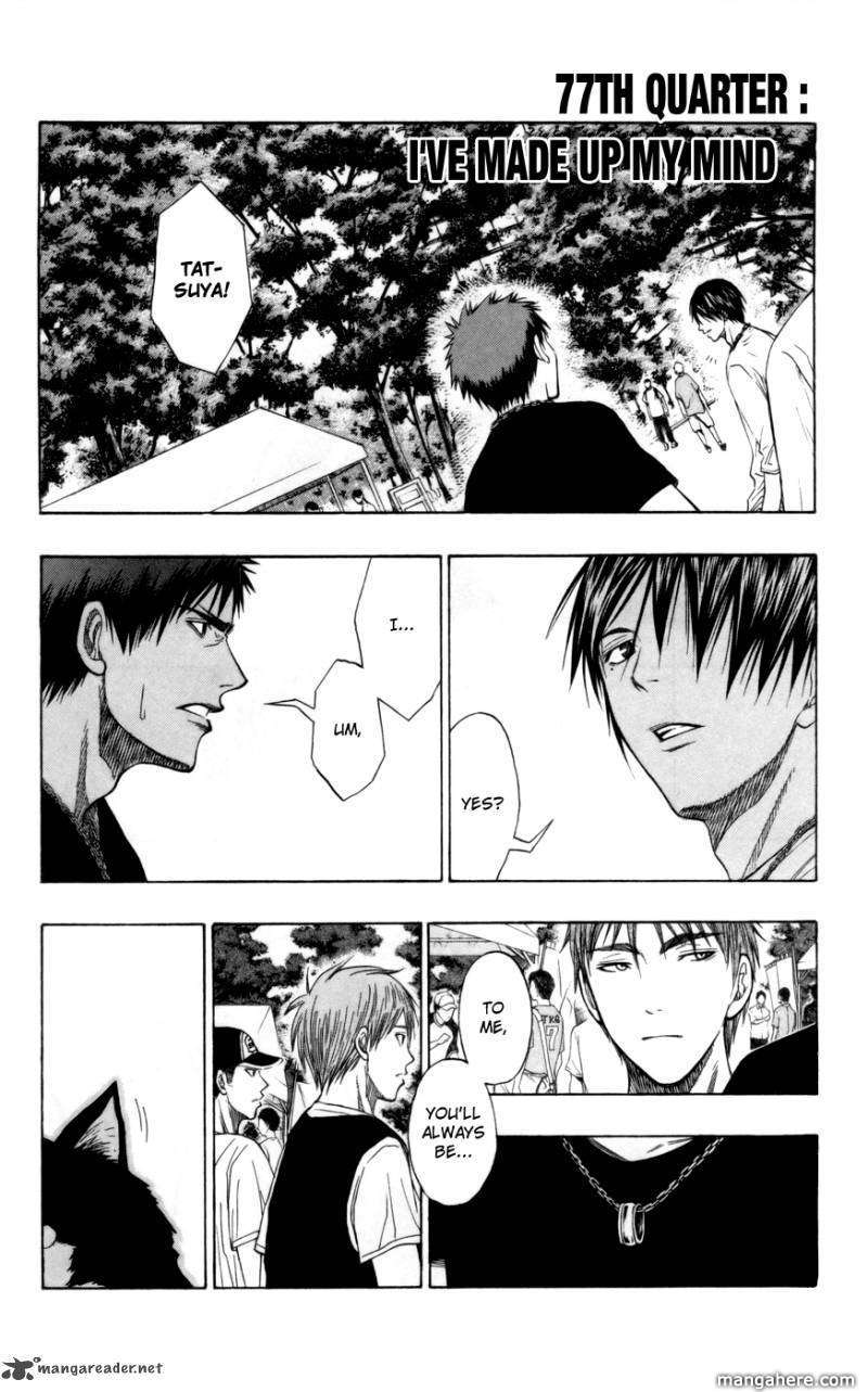 Kuroko No Basket Vol.09 Chapter 077 : I've Made Up My Mind - Picture 1