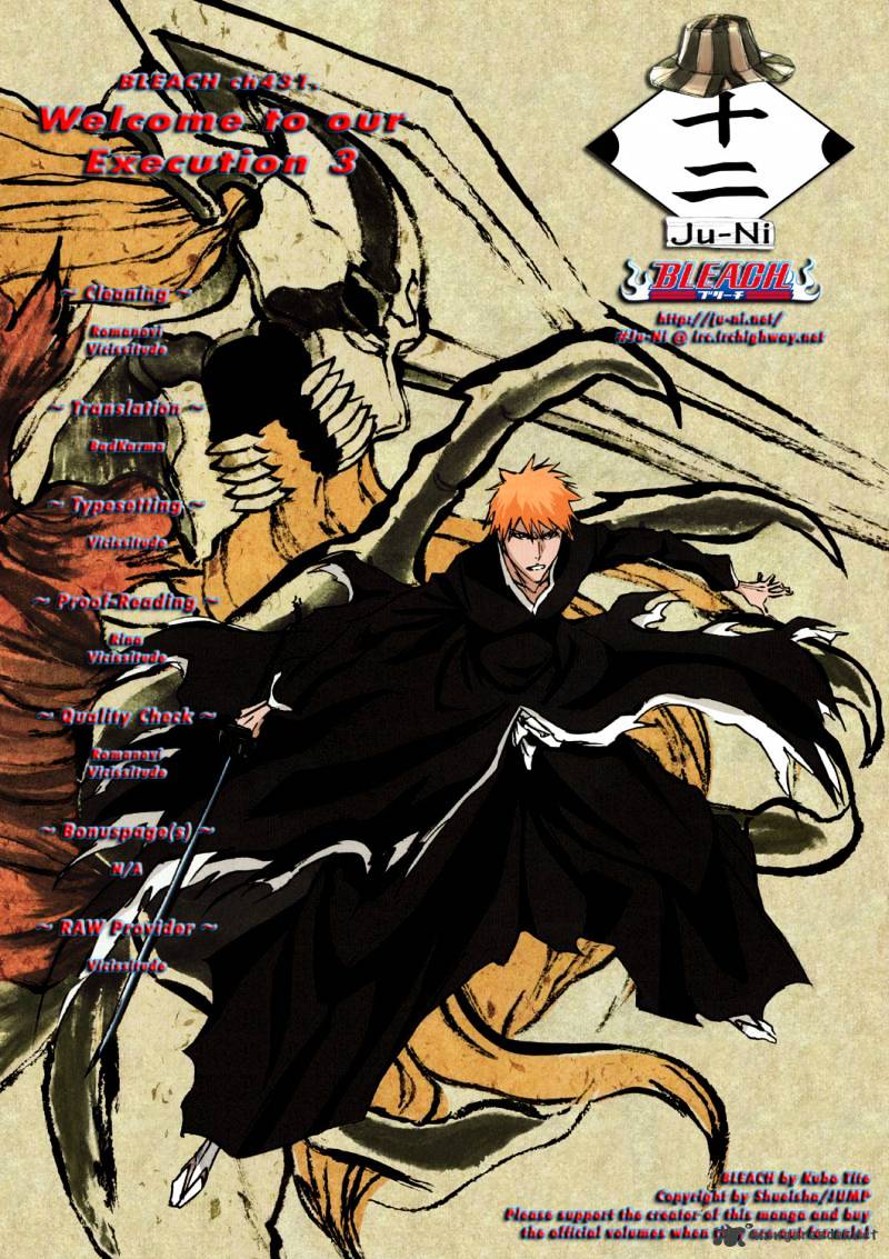 Bleach Chapter 431 : Welcome To Our Execution 3 - Picture 1