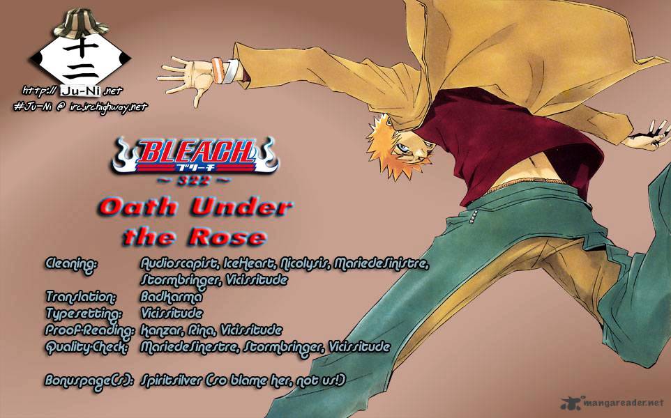 Bleach Chapter 322 : Oath Under The Rose - Picture 1