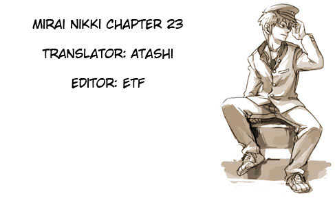 Mirai Nikki Vol.6 Chapter 23 : The Ending World - Picture 1