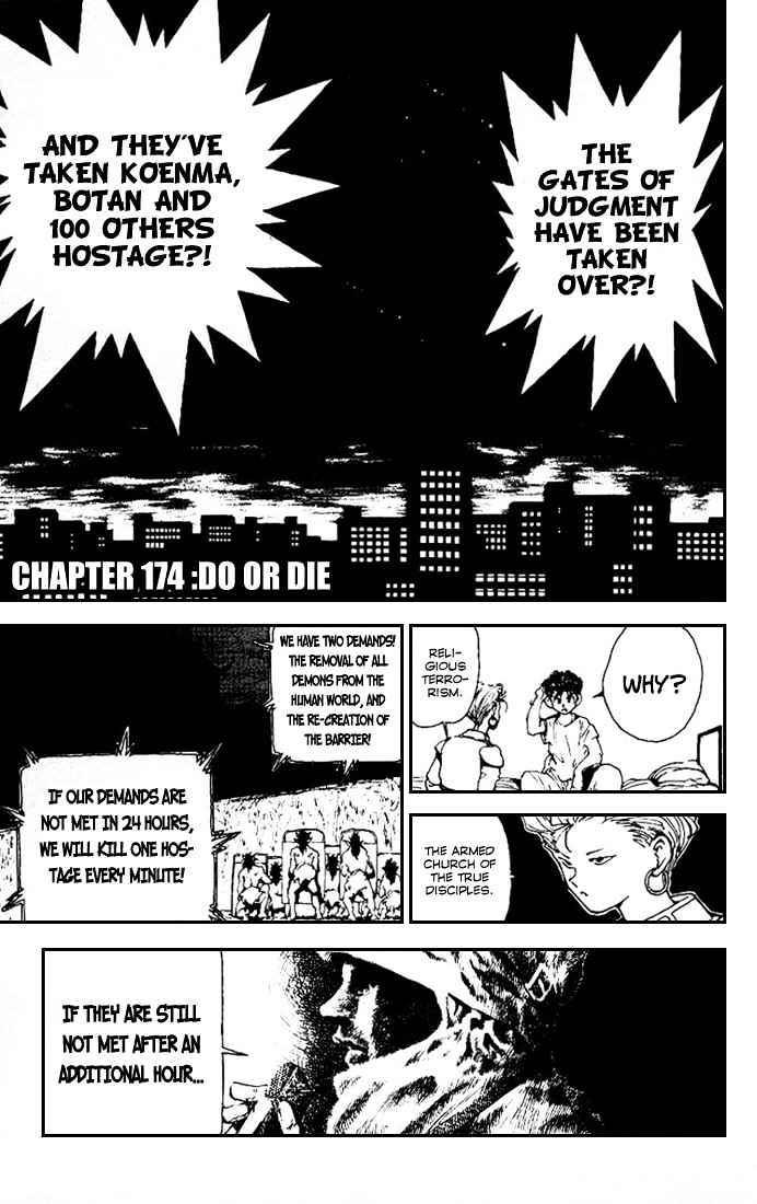 Yu Yu Hakusho Chapter 174 : Do Or Die - Picture 1