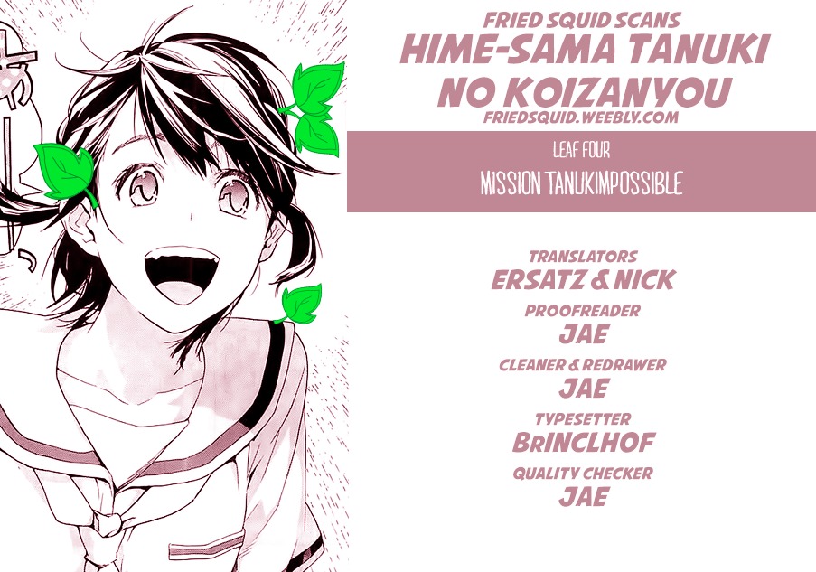 Hime-Sama Tanuki No Koizanyou Chapter 4 : Mission Tanukimpossible - Picture 1