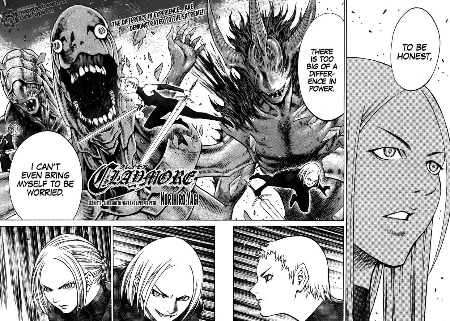 Claymore Vol.20 Chapter 112 : A Reason To Fight And A Proper Path - Picture 3