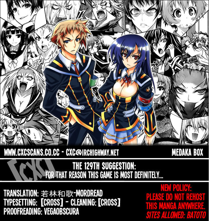 Medaka Box Vol.15 Chapter 129 : For That Reason This Game Is Most Definitely... - Picture 1