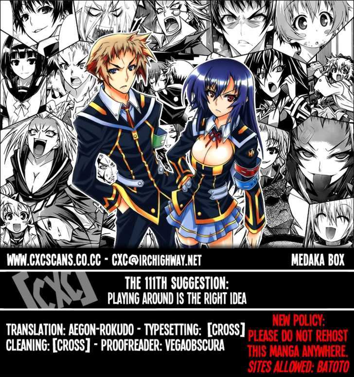 Medaka Box Vol.13 Chapter 111 : Playing Around Is The Right Idea - Picture 1