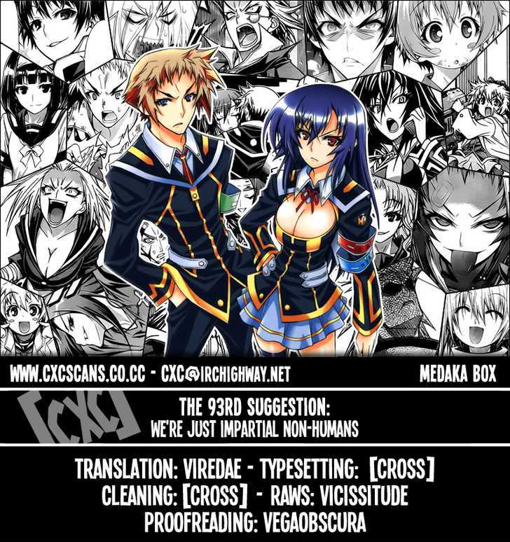 Medaka Box Vol.11 Chapter 93 : We Re Just Impartial Non-Humans - Picture 1