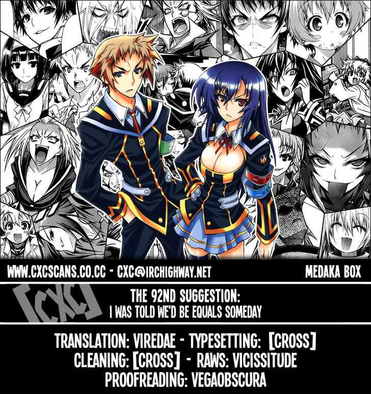 Medaka Box Vol.11 Chapter 92 : I Was Told We D Be Equals Someday - Picture 1