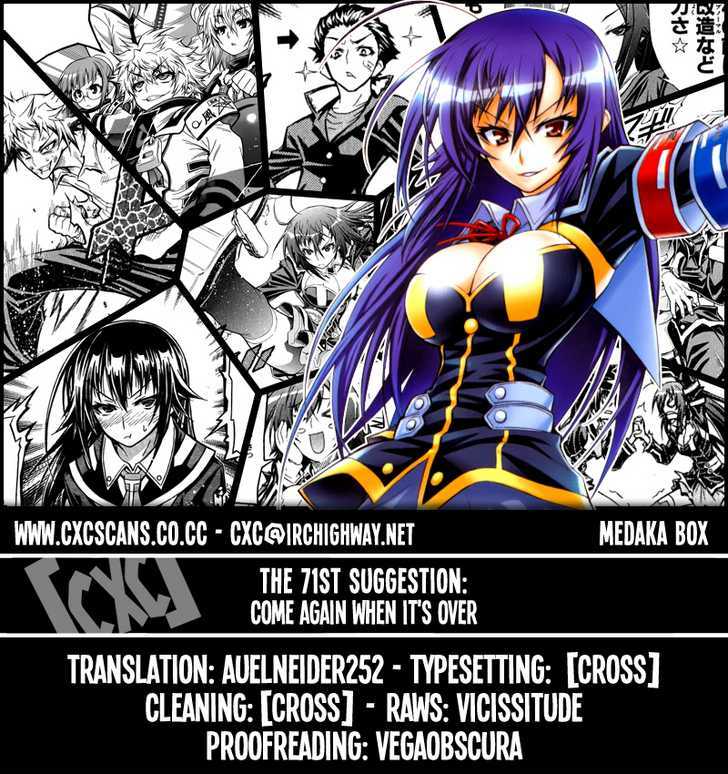 Medaka Box Vol.9 Chapter 71 : Come Again When It S Over - Picture 1