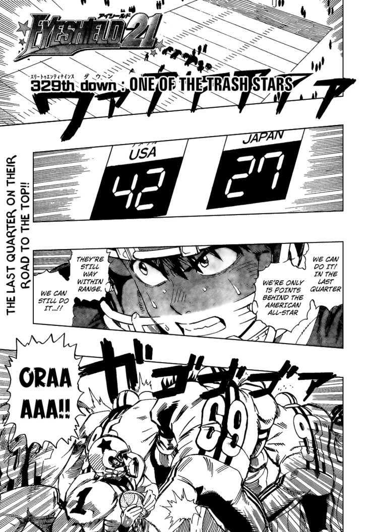 Eyeshield 21 Chapter 329 : One Of The Trash Stars - Picture 1