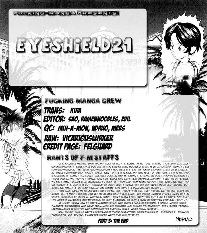 Eyeshield 21 Chapter 147 : Final Trap & Final Hunt - Picture 1
