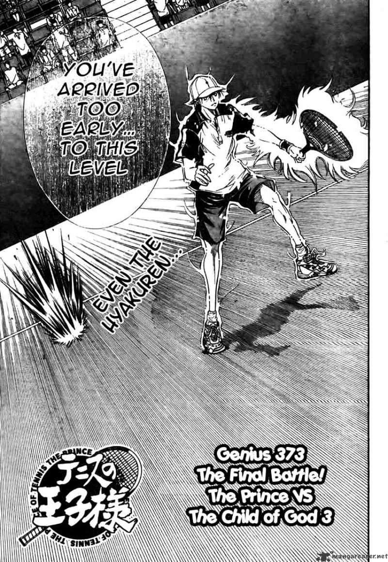 Prince Of Tennis Chapter 373 : Final Battle! The Prince Vs The Child Of God 3 - Picture 3