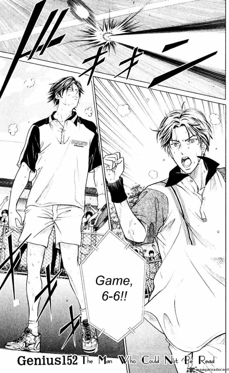 Prince Of Tennis Chapter 152 : The Man Who Could Not Be Read - Picture 1