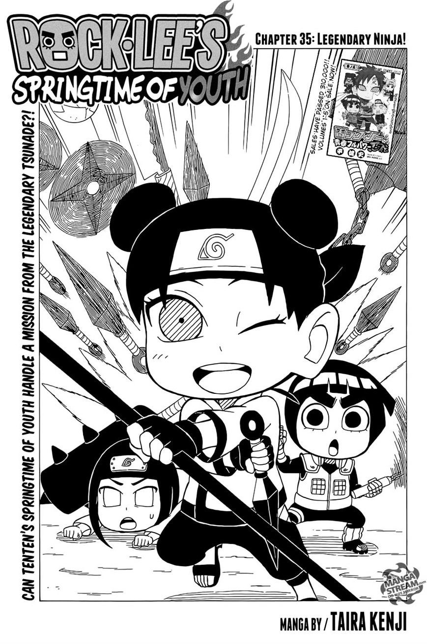 Rock Lee No Seishun Full-Power Ninden - Page 1