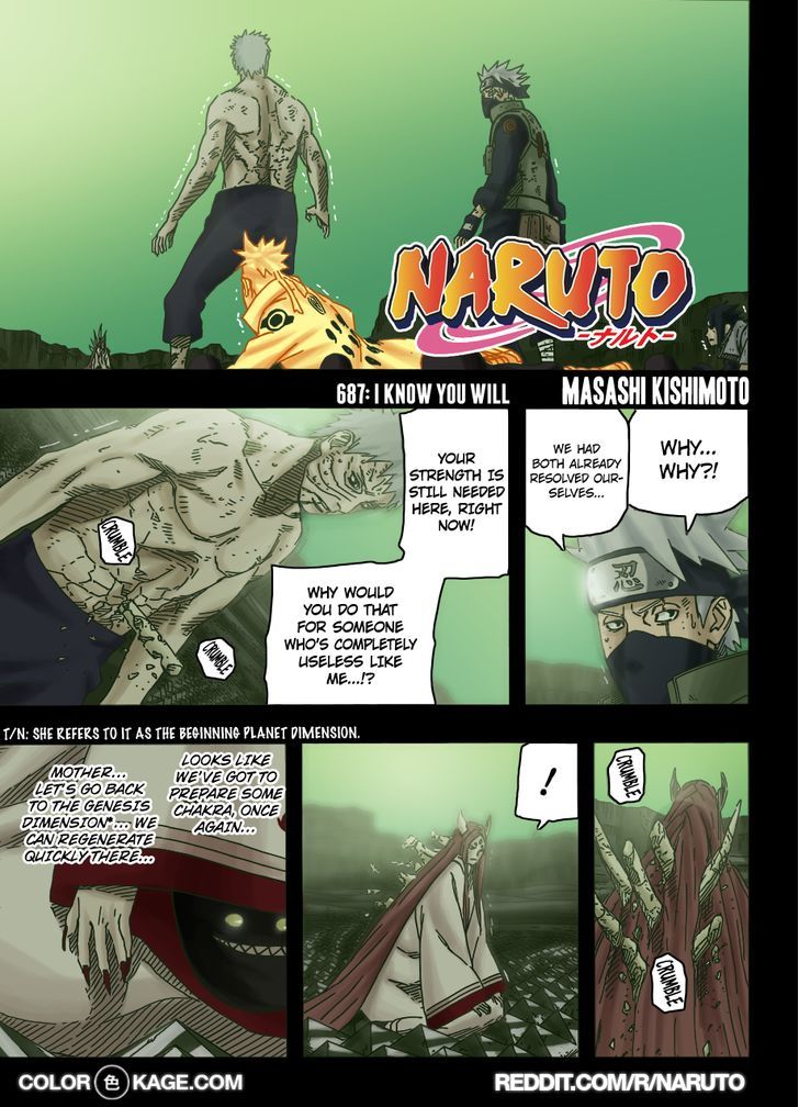 Naruto Vol.71 Chapter 687.1 : I Know You Will - Picture 2