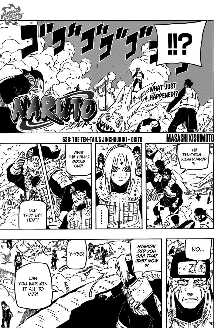Naruto Vol.67 Chapter 638 : The Ten-Tail's Jinchuuriki - Obito - Picture 1