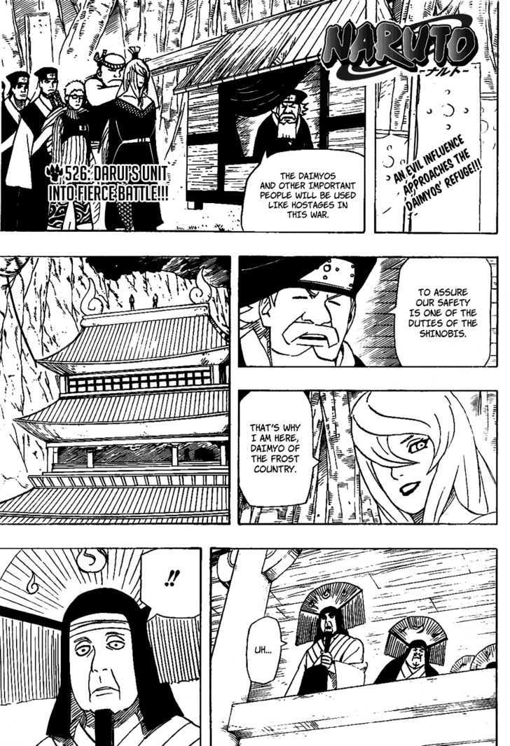 Naruto Vol.56 Chapter 526 : Fierce Battle! Darui's Unit!! - Picture 2