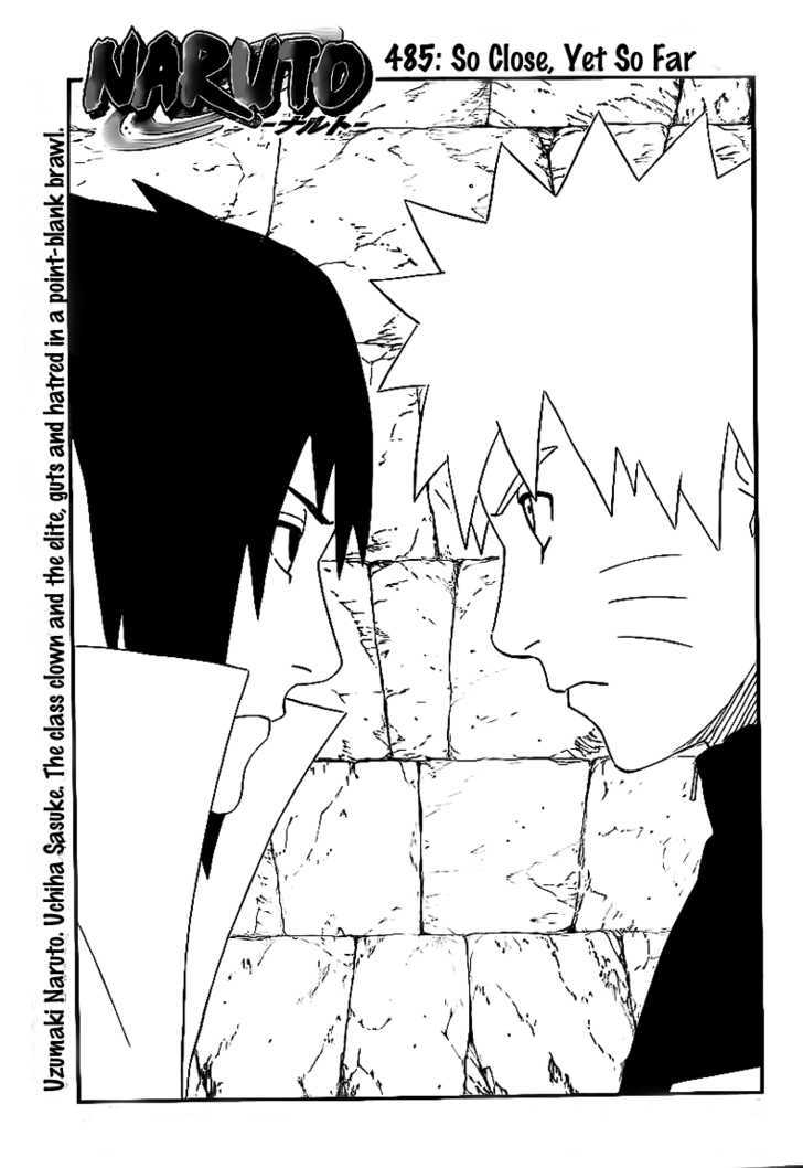 Naruto Vol.52 Chapter 485 : So Close, Yet So Far - Picture 1