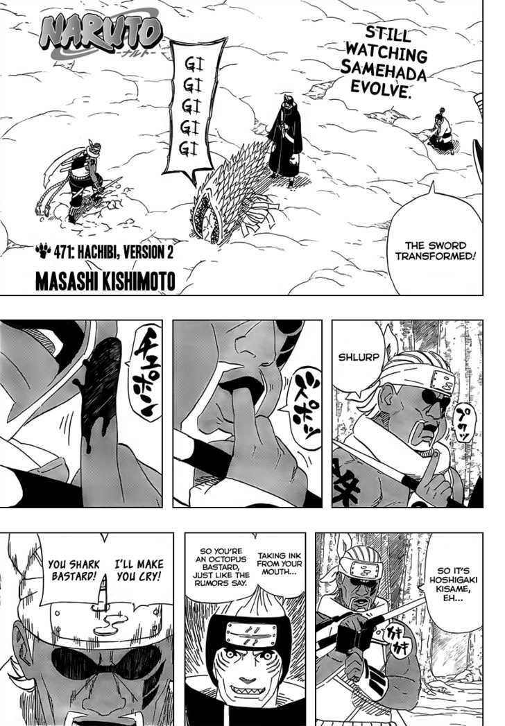 Naruto Vol.50 Chapter 471 : Hachibi, Version 2 - Picture 1