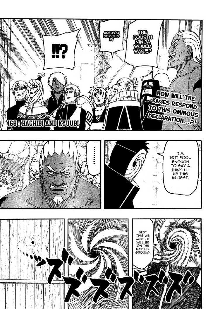 Naruto Vol.50 Chapter 468 : Hachibi And Kyuubi - Picture 2