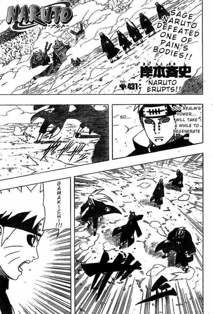 Naruto Vol.46 Chapter 431 : Naruto Erupts!! - Picture 1