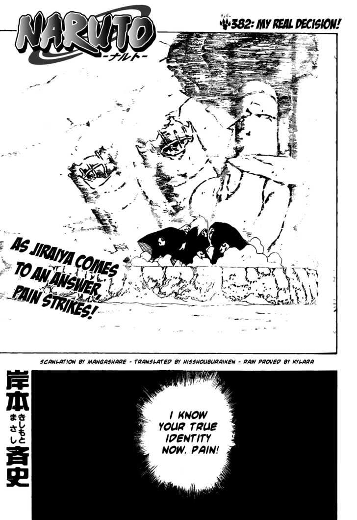 Naruto Vol.42 Chapter 382 : My Real Decision! - Picture 1