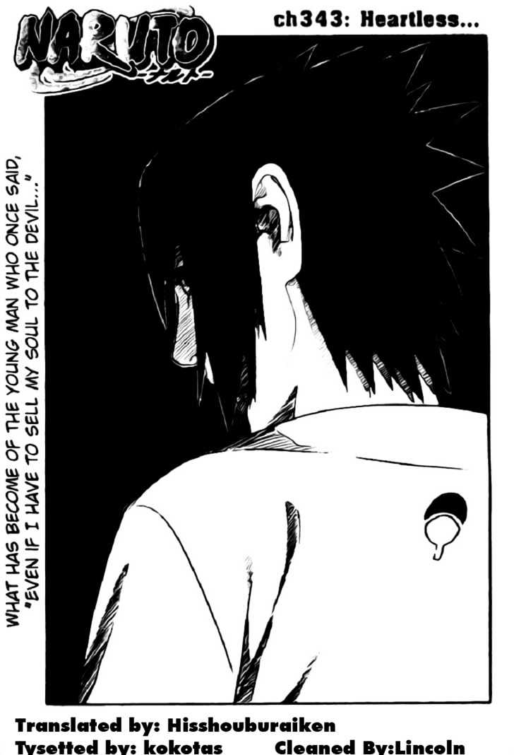 Naruto Vol.38 Chapter 343 : Heartless... - Picture 1