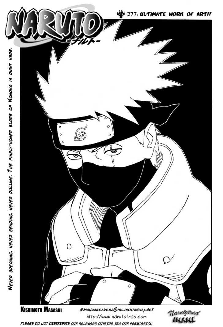Naruto Vol.31 Chapter 277 : Ultimate Work Of Art!! - Picture 1