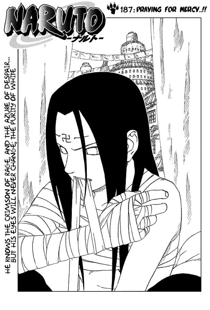 Naruto Vol.21 Chapter 187 : Praying For Mercy...!! - Picture 1