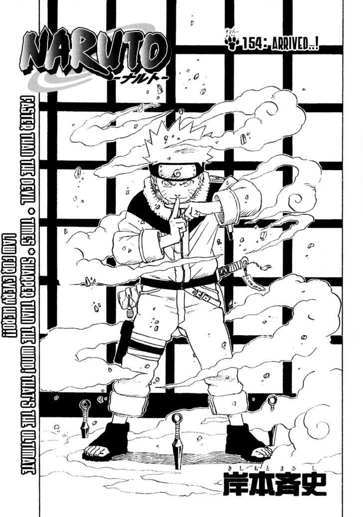 Naruto Vol.18 Chapter 154 : Arrived...! - Picture 1