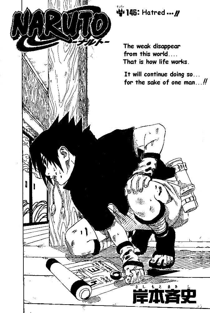 Naruto Vol.17 Chapter 146 : Hatred... - Picture 1