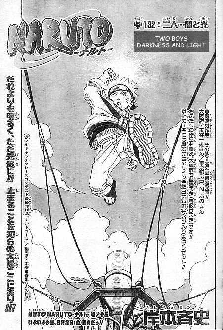Naruto Vol.15 Chapter 132 : Two Boys: Darkness And Light - Picture 1