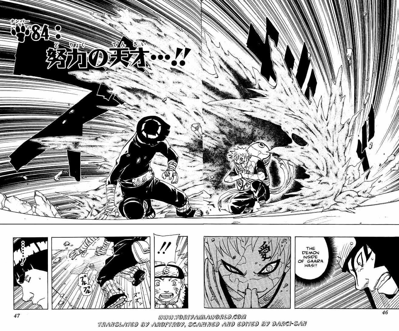 Naruto Vol.10 Chapter 84 : The Genius Of Hard Work...!! - Picture 2