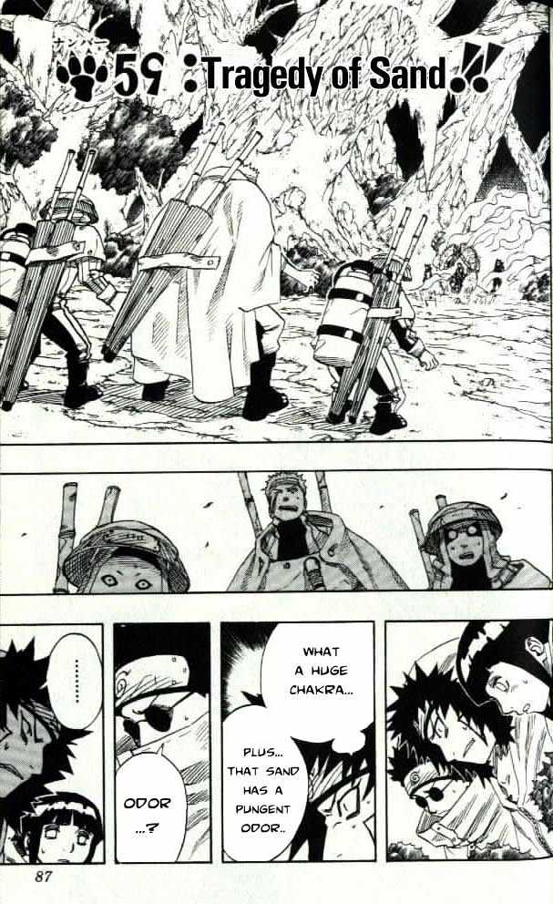 Naruto Vol.7 Chapter 59 : Tragedy Of Sand!! - Picture 2
